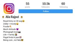 {Best 2024} Instagram Bio For Rajput Girl In Hindi & English