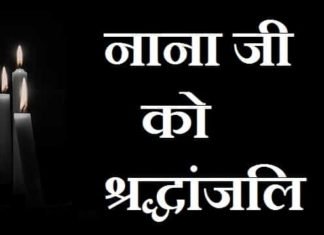 नाना जी को श्रद्धांजलि संदेश, शायरी – नाना जी की पुण्यतिथि पर श्रद्धांजलि